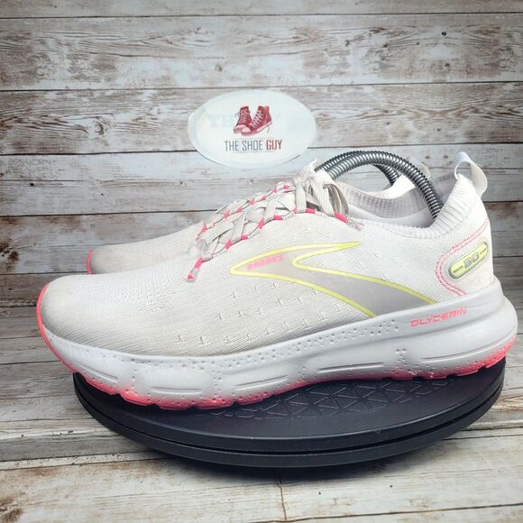 Brooks Glycerin 20 Women’s Size 10.5 Gray Pink Running Shoes DNA Loft v3 Neutral - Picture 6 of 12